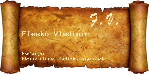 Flesko Vladimir névjegykártya